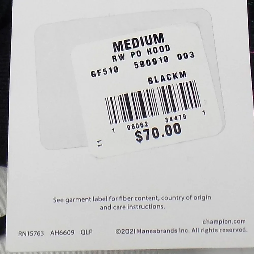 Champion Lunar New Year Collection Black Hoodie Neon Tiger Graphic Size M NWT - Picture 14 of 16